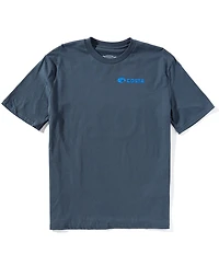 Costa Emblem Bass Short Sleeve Tubular-Knit Graphic T-Shirt