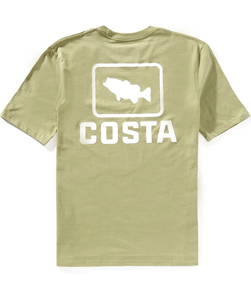 Costa Emblem Bass Short Sleeve Tubular-Knit Graphic T-Shirt