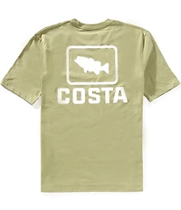 Costa Emblem Bass Short Sleeve Tubular-Knit Graphic T-Shirt