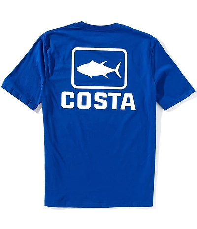 Costa Emblem Bass Short Sleeve Tubular-Knit Graphic T-Shirt