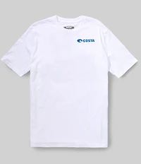 Costa Emblem Bass Short Sleeve Tubular-Knit Graphic T-Shirt