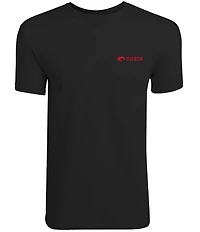 Costa Emblem Bass Short Sleeve Tubular-Knit Graphic T-Shirt