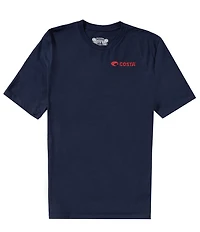 Costa Emblem Crab Short Sleeve Tubular-Knit Graphic T-Shirt