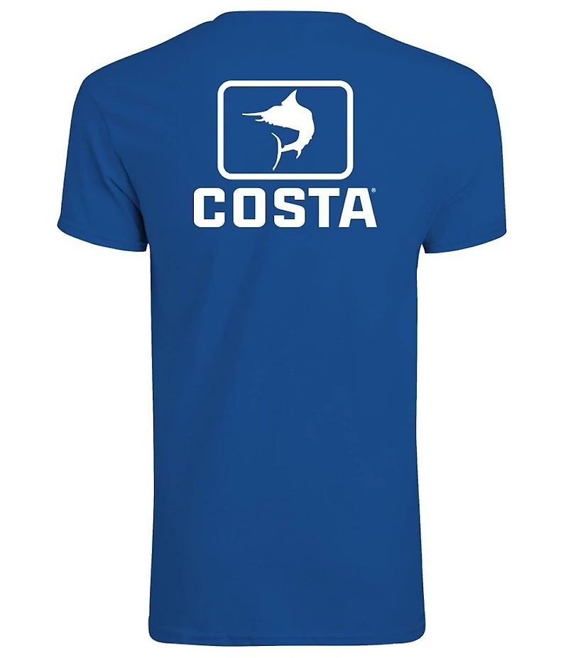Costa Emblem Marlin Short Sleeve Tubular Knit Graphic T-Shirt