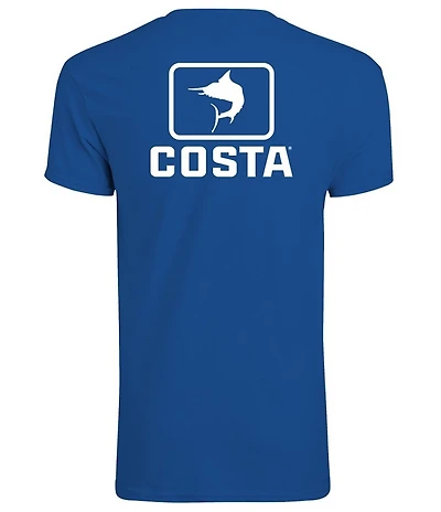 Costa Emblem Marlin Short Sleeve Tubular Knit Graphic T-Shirt