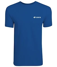 Costa Emblem Marlin Short Sleeve Tubular Knit Graphic T-Shirt