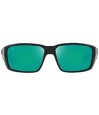 Costa Men's Fantail Pro 580g 60mm Polarized Wrap Sunglasses