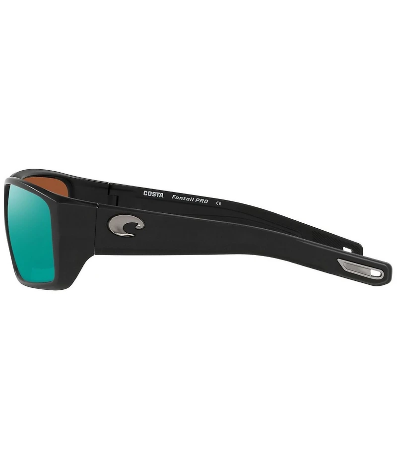 Costa Men's Fantail Pro 580g 60mm Polarized Wrap Sunglasses