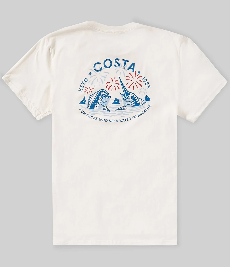 Costa Firework Friends Americana Short Sleeve T-Shirt