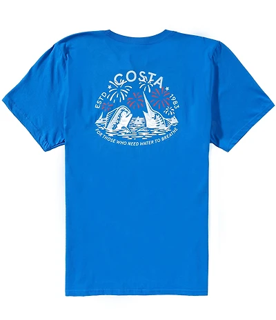Costa Firework Friends Americana Short Sleeve T-Shirt