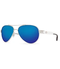 Costa Loreto Double Bridge Polarized UVA/UVB Protection Aviator Sunglasses