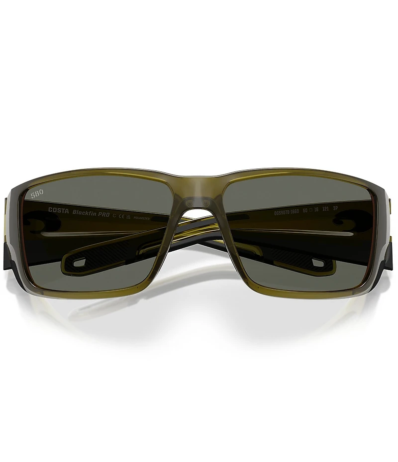 Costa Men's 06S9078 Blackfin Pro 60mm Rectangle Sunglasses
