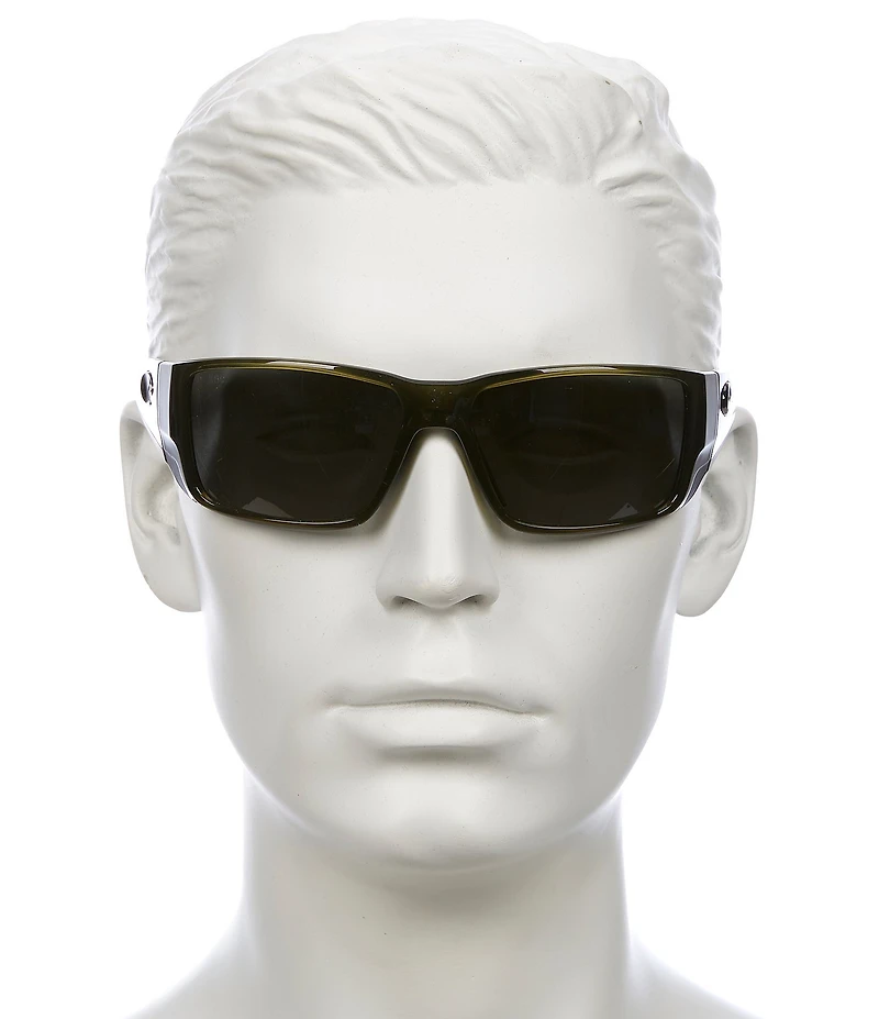 Costa Men's 06S9078 Blackfin Pro 60mm Rectangle Sunglasses