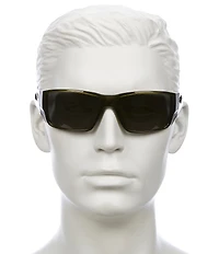 Costa Men's 06S9078 Blackfin Pro 60mm Rectangle Sunglasses