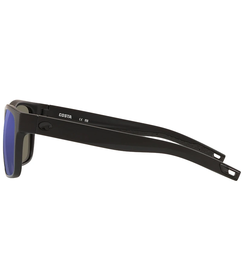 Costa Men's 6S9008 Spearo Mirrored 56mm Square Polarized Sunglasses