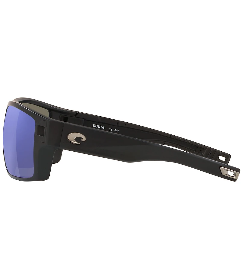 Costa Men's 6S9034 Diego Mirrored Crystal 62mm Rectangle Polarized Sunglasses