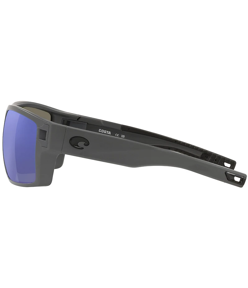 Costa Men's 6S9034 Diego Mirrored Crystal 62mm Rectangle Polarized Sunglasses