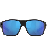 Costa Men's 6S9034 Diego Mirrored Crystal 62mm Rectangle Polarized Sunglasses