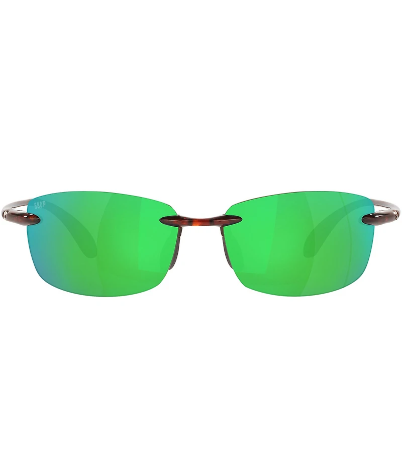 Costa Men's 6S9071 Ballast Mirrored 60mm Rectangle Polarized Sunglasses