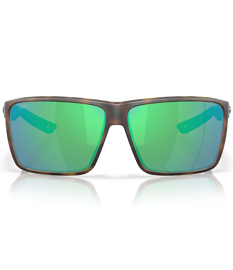 Costa Men's 6S9121 Rincon II 64mm Polarized Rectangle Sunglasses