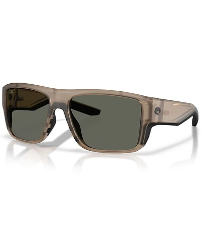Costa Men's Costa Del Mar 6S9116 Taxman 59mm Polarized Rectangle Sunglasses