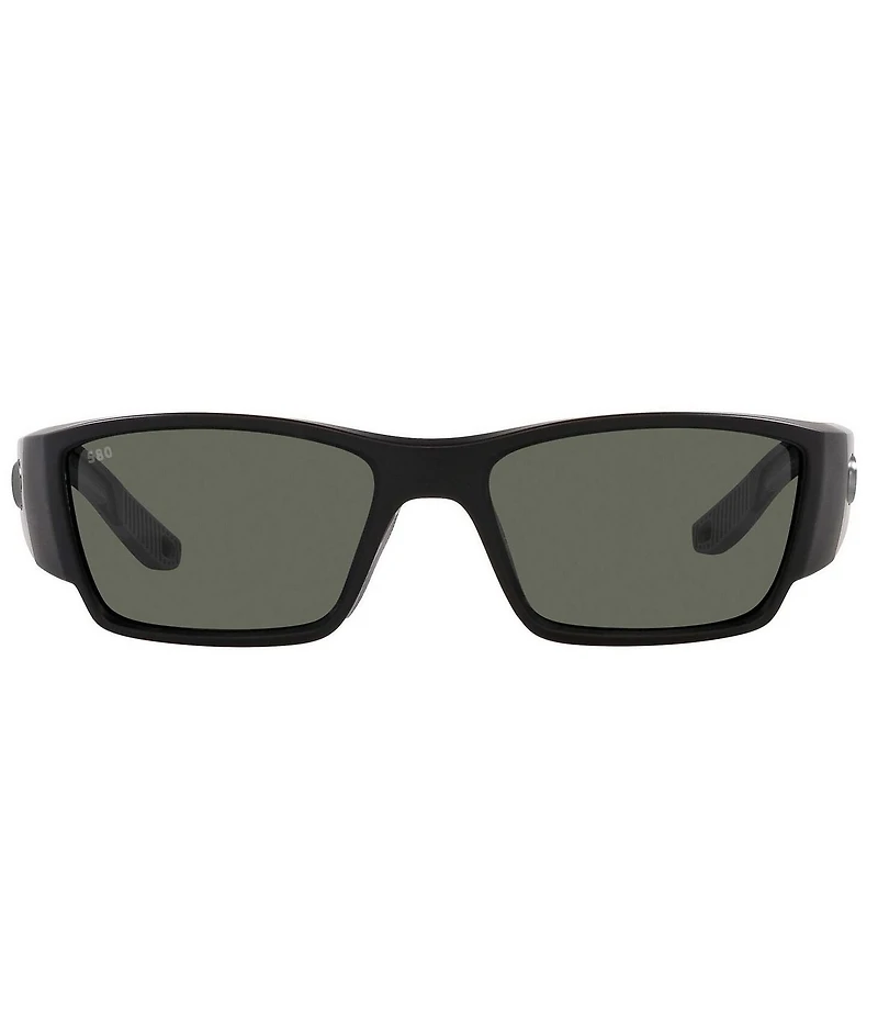 Costa Men's Del Mar Corbina Pro 61mm Polarized Matte Rectangle Sunglasses