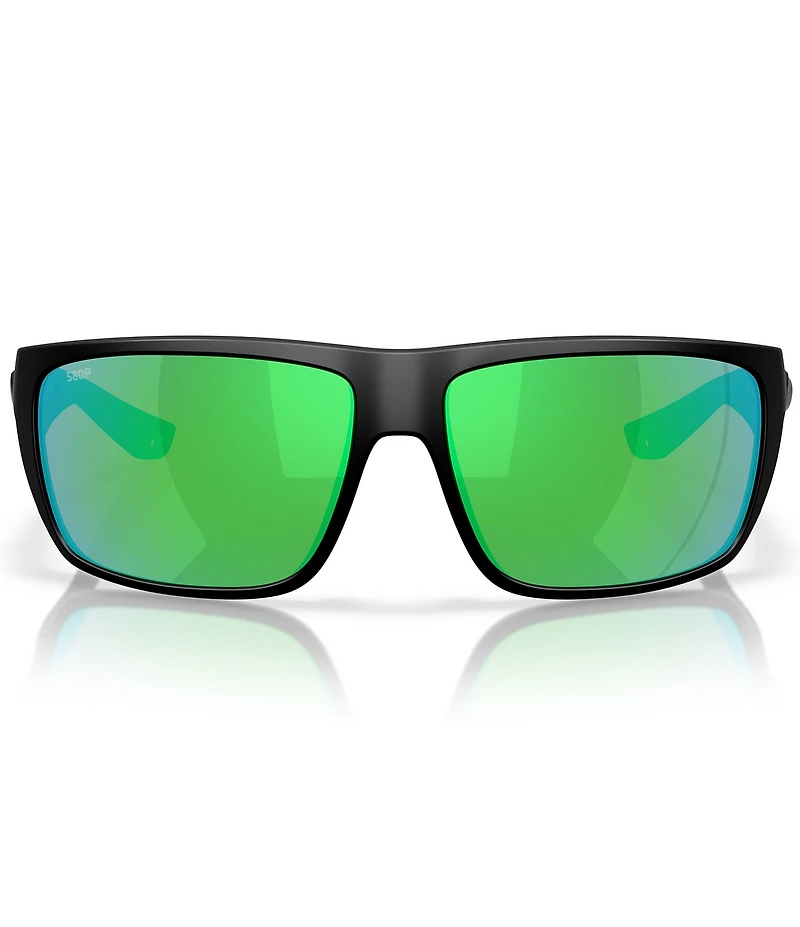Costa Men's Fly Line 64mm Rectangle Polarized Sunglasses