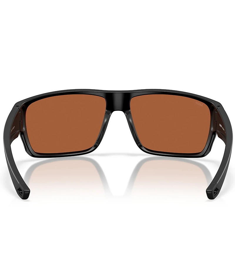 Costa Men's Fly Line 64mm Rectangle Polarized Sunglasses