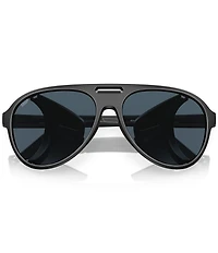Costa Men's Grand Cataline 59mm Polarized Aviator Shield Sunglasses