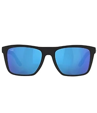 Costa Men's Mainsail 55mm Polarized Rectangle Sunglasses