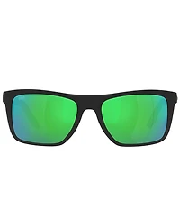 Costa Men's Mainsail 55mm Polarized Rectangle Sunglasses