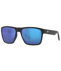 Costa Men's Paunch XL Mirrored Polarized Square Sunglasses