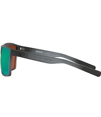 Costa Men's Rincon Polarized Rectangle Sunglasses