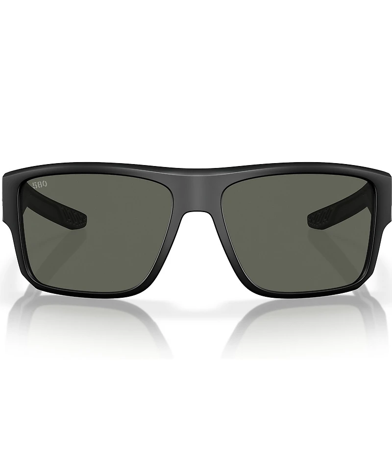 Costa Men's Taxman 59mm Mirrored Rectangle Polarized Sunglasses
