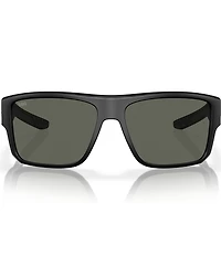 Costa Men's Taxman 59mm Mirrored Rectangle Polarized Sunglasses
