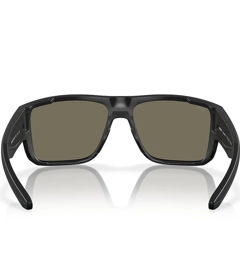 Costa Men's Taxman 59mm Mirrored Rectangle Polarized Sunglasses