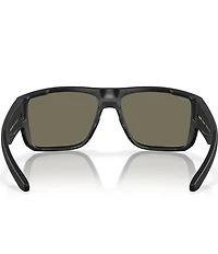 Costa Men's Taxman 59mm Mirrored Rectangle Polarized Sunglasses