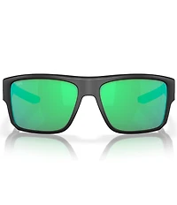 Costa Men's Taxman 59mm Polarized Rectangle Sunglasses