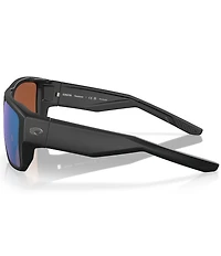 Costa Men's Taxman 59mm Polarized Rectangle Sunglasses