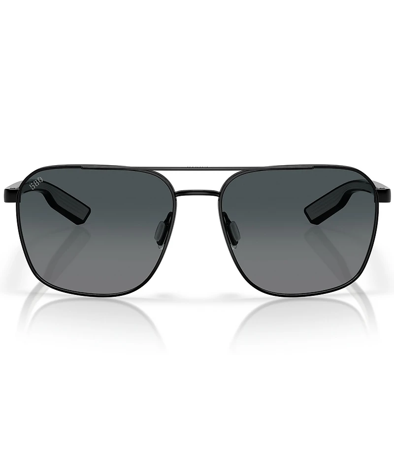 Costa Men's Wader 58mm Square Polarized Sunglasses