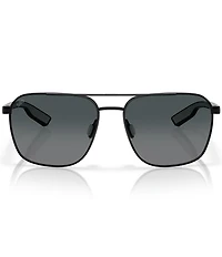 Costa Men's Wader 58mm Square Polarized Sunglasses