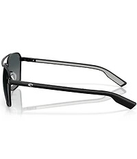 Costa Men's Wader 58mm Square Polarized Sunglasses