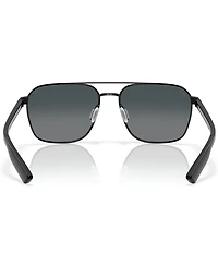Costa Men's Wader 58mm Square Polarized Sunglasses