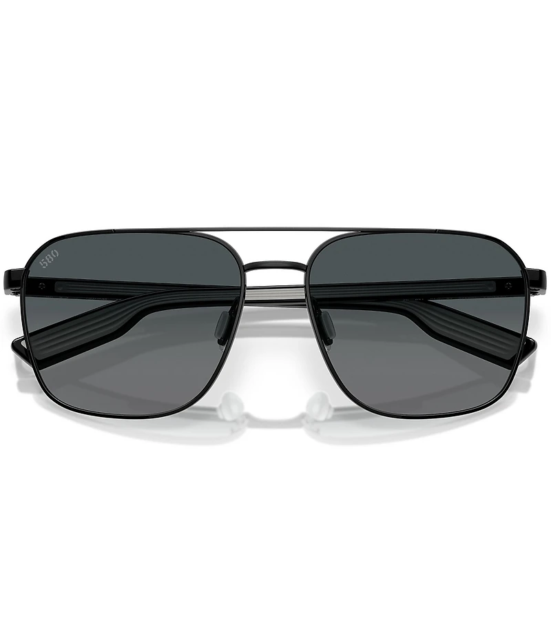 Costa Men's Wader 58mm Square Polarized Sunglasses