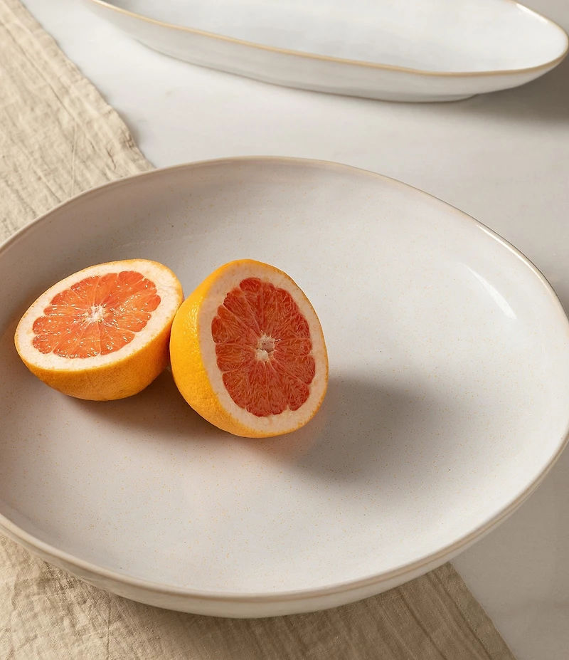 Costa Nova Brisa Collection Low Pasta Serving Bowl