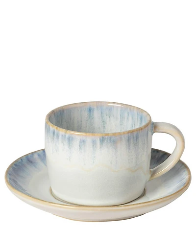 Costa Nova Brisa Collection Teacup and Saucers, Set of 6