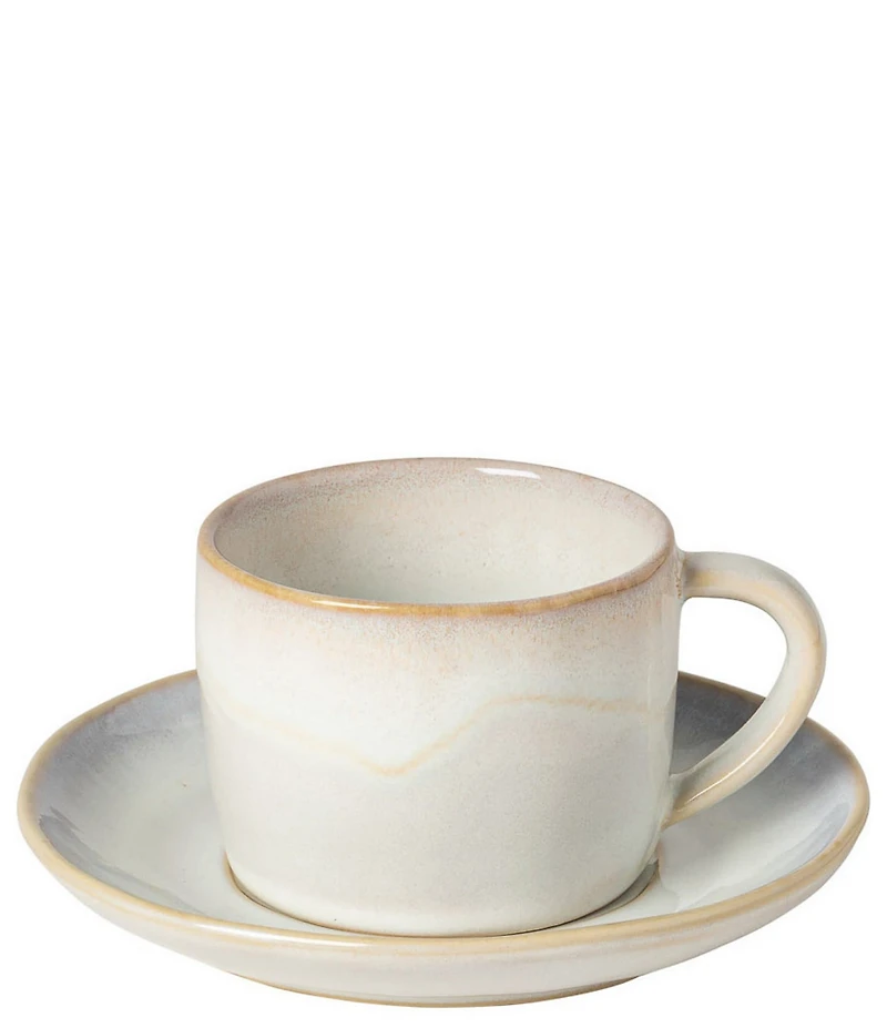 Costa Nova Brisa Collection Teacup and Saucers, Set of 6
