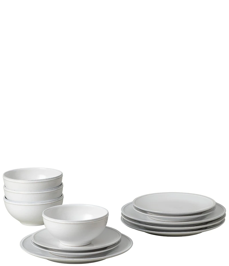 Costa Nova Friso Collection 12-Piece Dinnerware Set with Cereal Bowl
