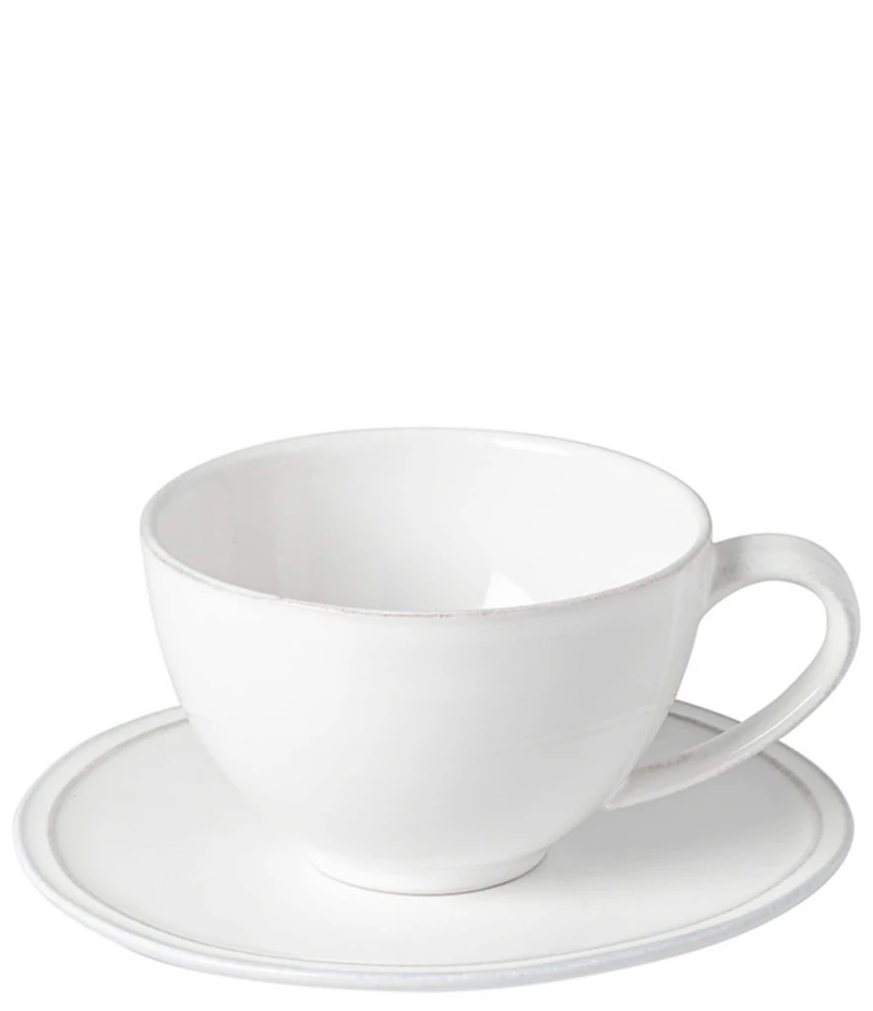 Costa Nova Friso Collection Tea Cups & Saucer, Set of 6