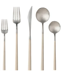 Costa Nova Mito Collection 5-Piece Place Setting Stainless Steel Flatware Set
